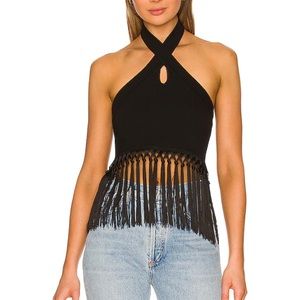 Titti Top in Black by Valentina Shah! Worn once! Coachella Vibes!